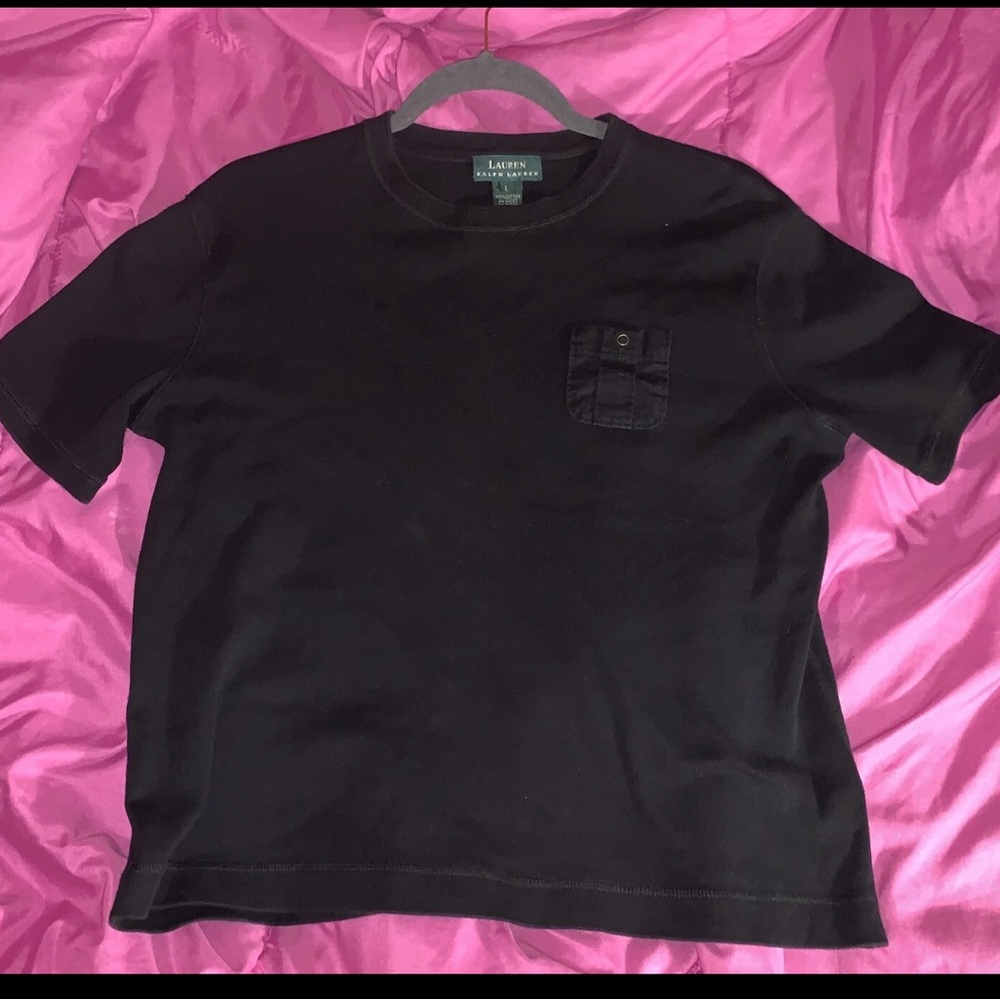 Ralph Lauren Womens Black Short Sleeve Tee